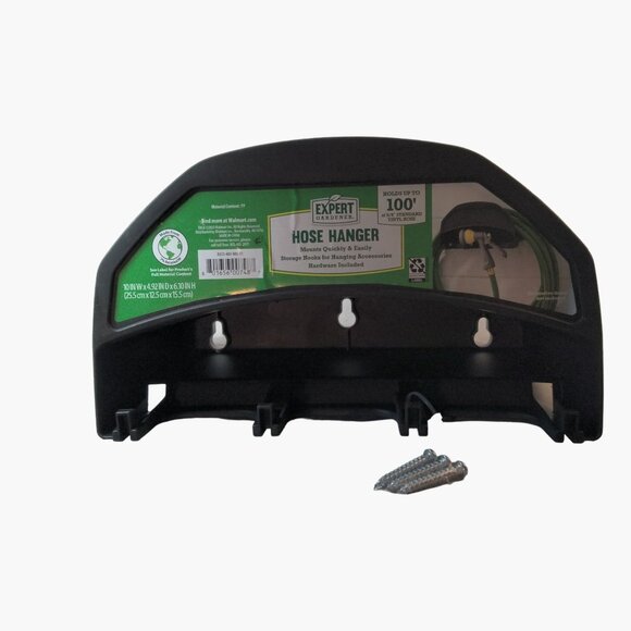 Plastic Wall Mounted Hose Hanger Utility Hooks Black Expert Gardener Organizer - Picture 4 of 6